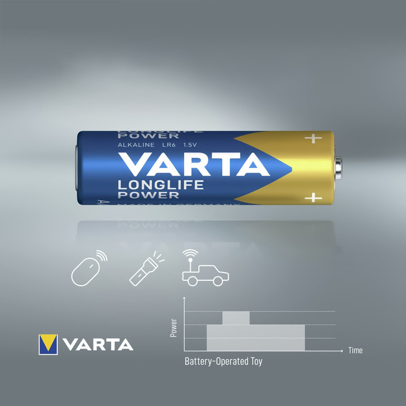 باتری قلمی وارتا مدل long life power بسته چهار عددی