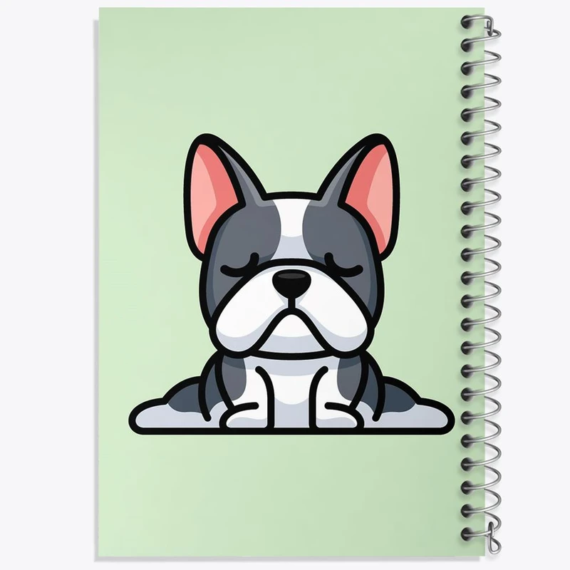 دفتر ژورنال نویسی 50 برگ خندالو مدل نقطه ای طرح حیوانات بامزه سگ کد 28388