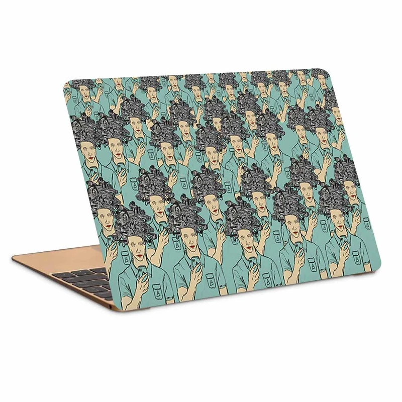 استیکر لپ تاپ طرح society people crowd کد N-535 مناسب برای لپ تاپ 15.6 اینچ