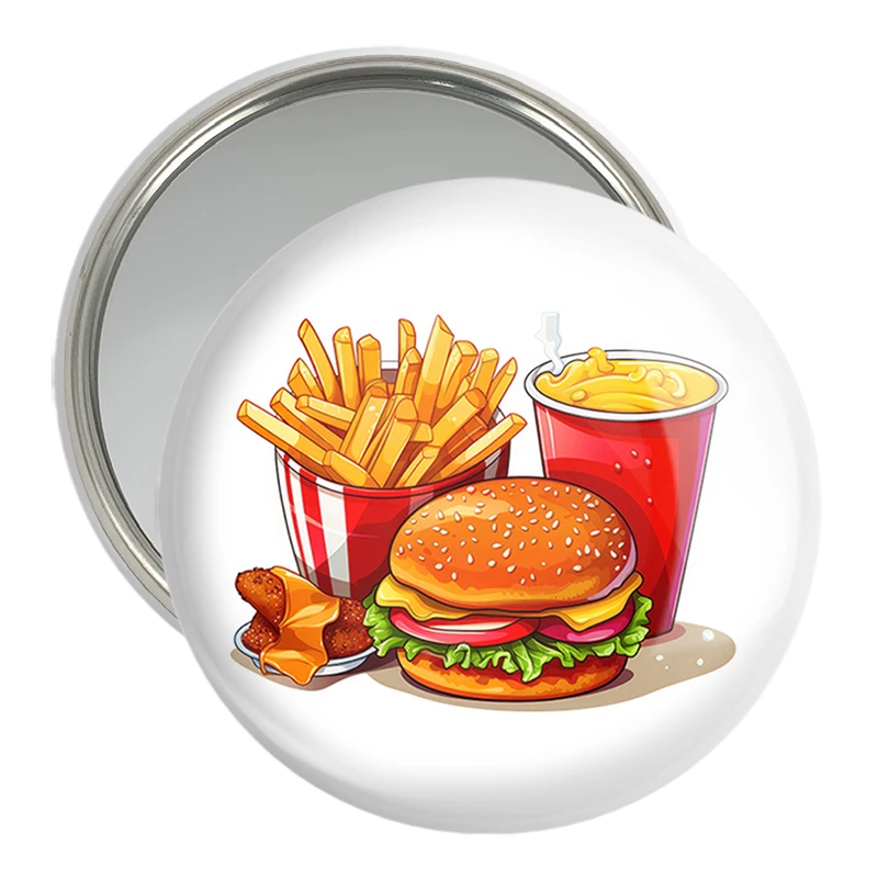 آینه جیبی خندالو مدل فست فود کد 36573