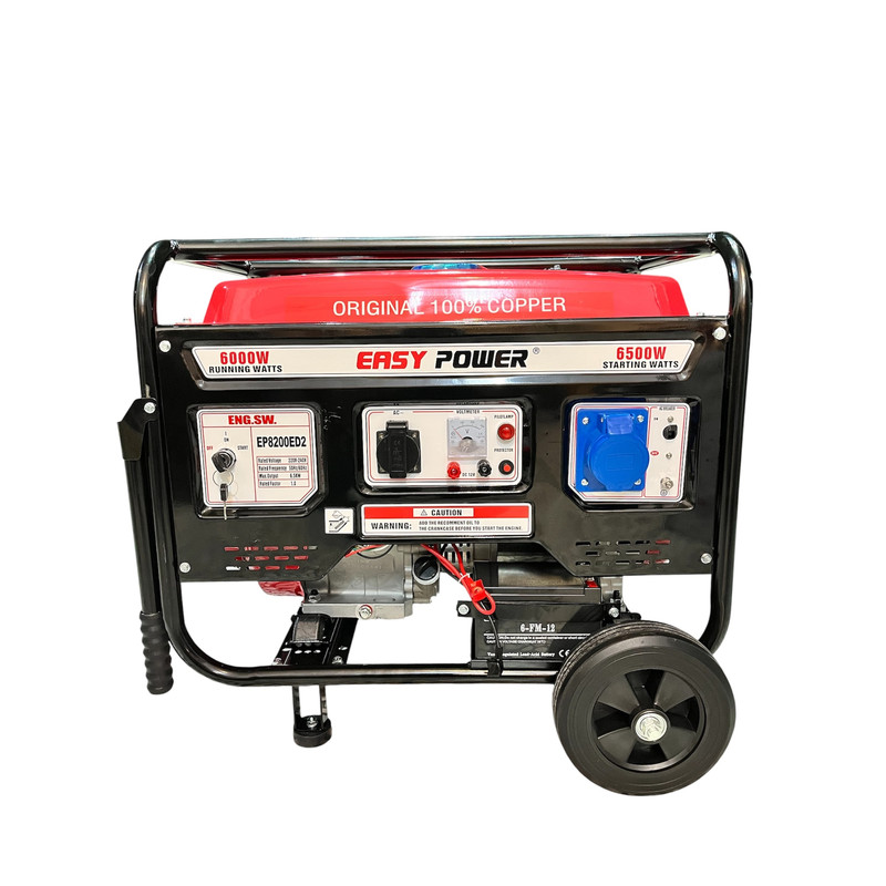 موتور برق بنزینی 15 اسب بخار ایزی پاور مدل EP8200 DE2 6KW