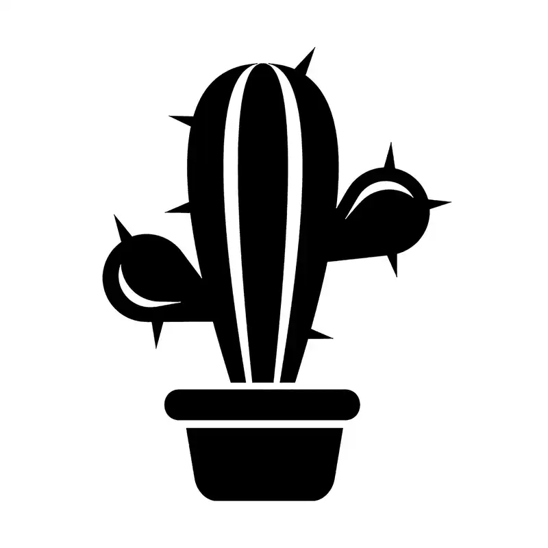 شابلون باتیس آرت طرح کاکتوس کد 50-407