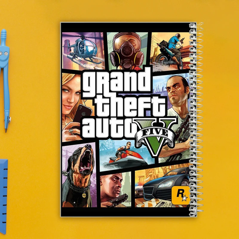 دفتر نقاشی 40 برگ طرح GTA کد tg13