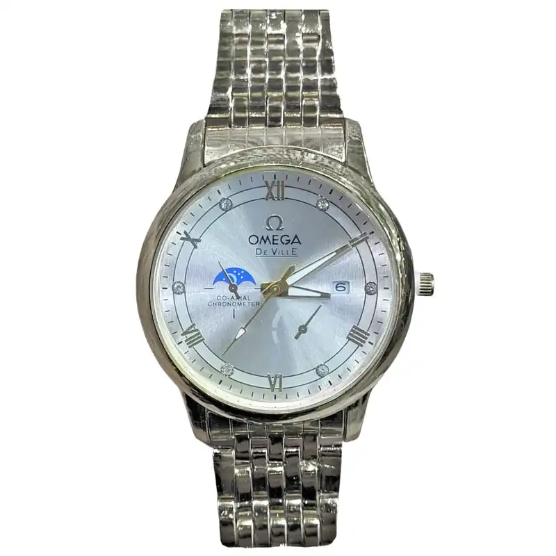 ست ساعت مچی عقربه ای زنانه و مردانه مدل تقویم دار 013