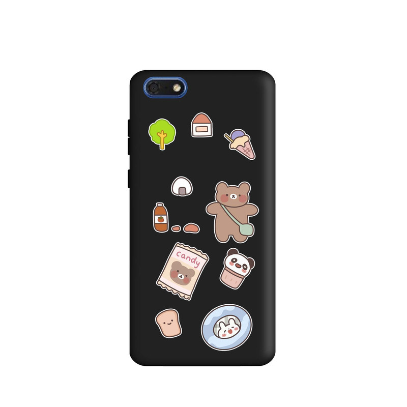 کاور طرح خرس شکلاتی کد m4009 مناسب برای گوشی موبایل هوآوی Y5 2018