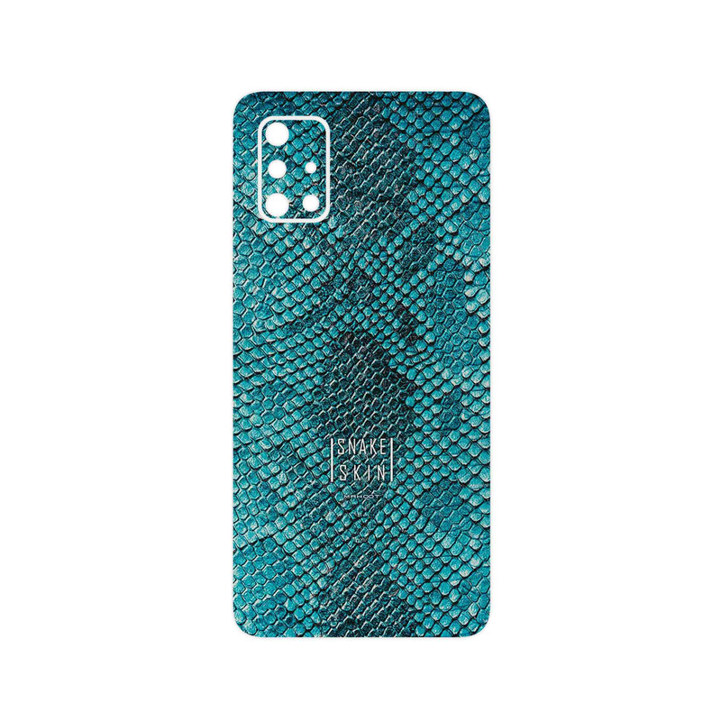برچسب پوششی ماهوت مدل Blue Snake Skin مناسب برای گوشی موبایل سامسونگ Galaxy A71