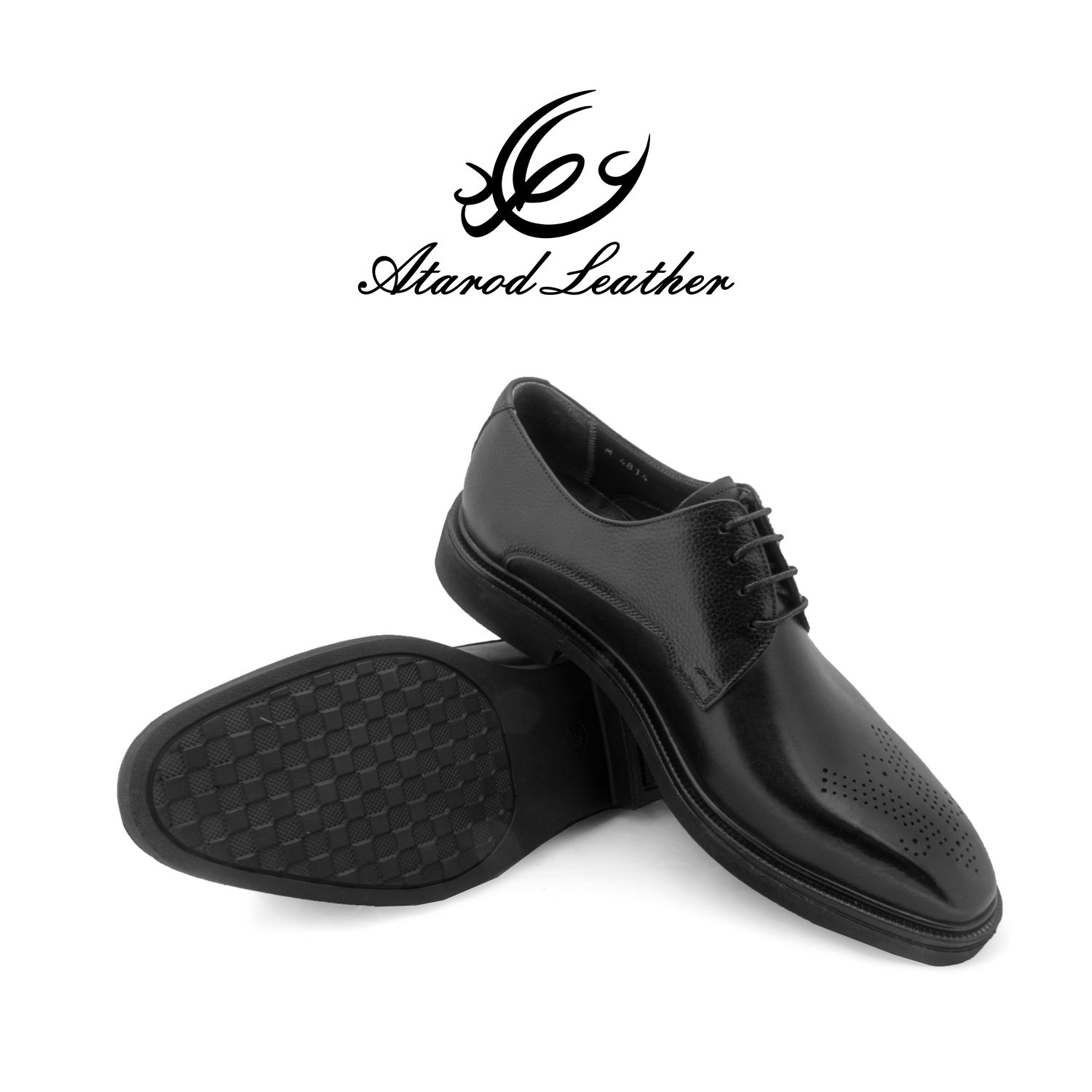 کفش مردانه چرم عطارد مدل چرم طبیعی کد SH309 -  - 6