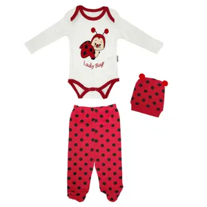 ست 3 تکه لباس نوزادی مدل bebe