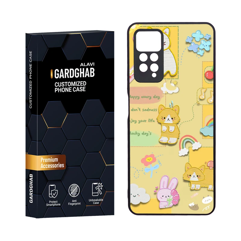 کاور گارد قاب مدل دور ژله ای فانتزی مناسب برای گوشی موبایل شیائومی Redmi Note 12 Pro 4G