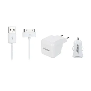 Cabstone 63049 Wall Charger With Car Charger And USB to lightning 30pin