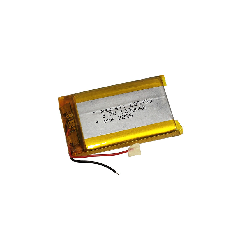باتری لیتیوم پلیمر قابل شارژ مکسل مدل 603450 ظرفیت 1200 میلی آمپر 