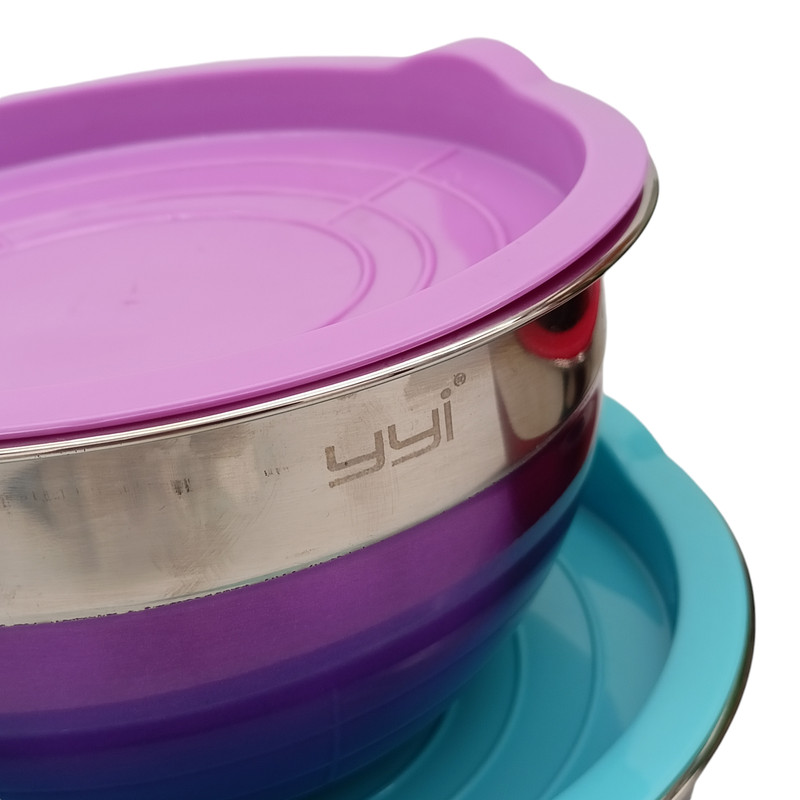 لگن آشپزخانه وای وای آی مدل رنگی کد 028 مجموعه 5 عددی