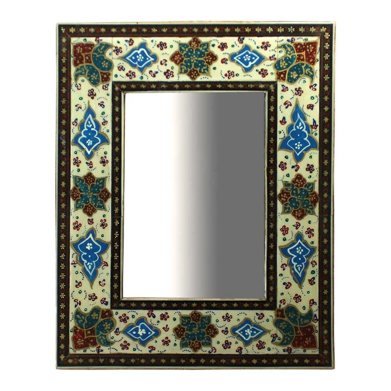 آینه دیواری خاتم کاری چوبی کد  26-sha-21