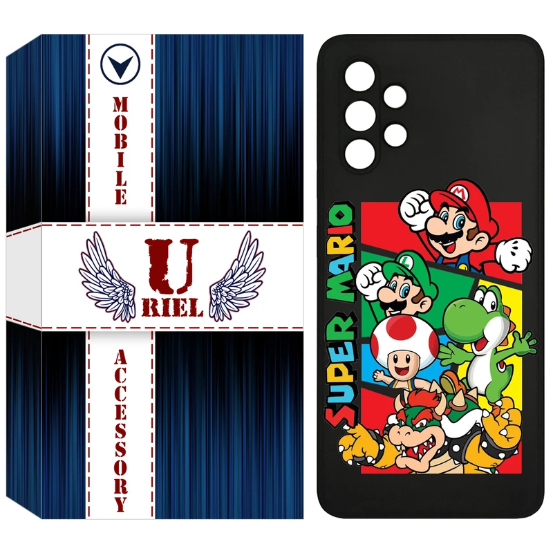 کاور یوریل مدل KSH کد 76 طرح ماریو مناسب برای گوشی موبایل سامسونگ Galaxy A32 4G