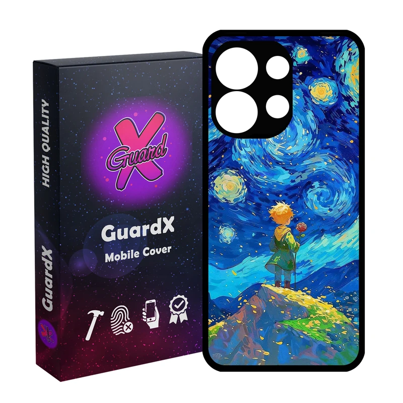 کاور گارد ایکس طرح شازده کوچولو مدل  Glass10774 مناسب برای گوشی موبایل شیائومی Redmi Note 13 4G