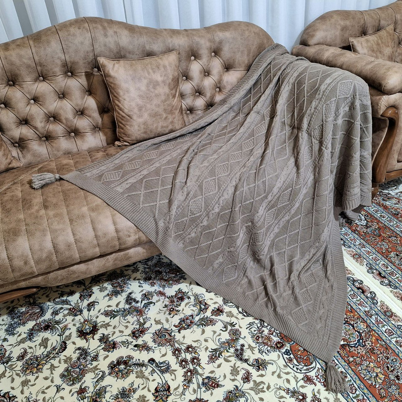 شال مبل مدل هانا سایز 180 × 140 سانتی متر