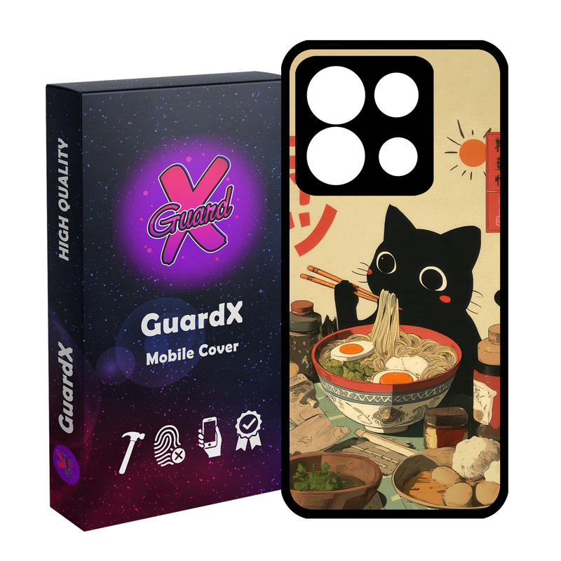 کاور گارد ایکس طرح گربه رامن مدل 11160 مناسب برای گوشی موبایل شیائومی Poco X6 5G / Note 13 Pro 5G