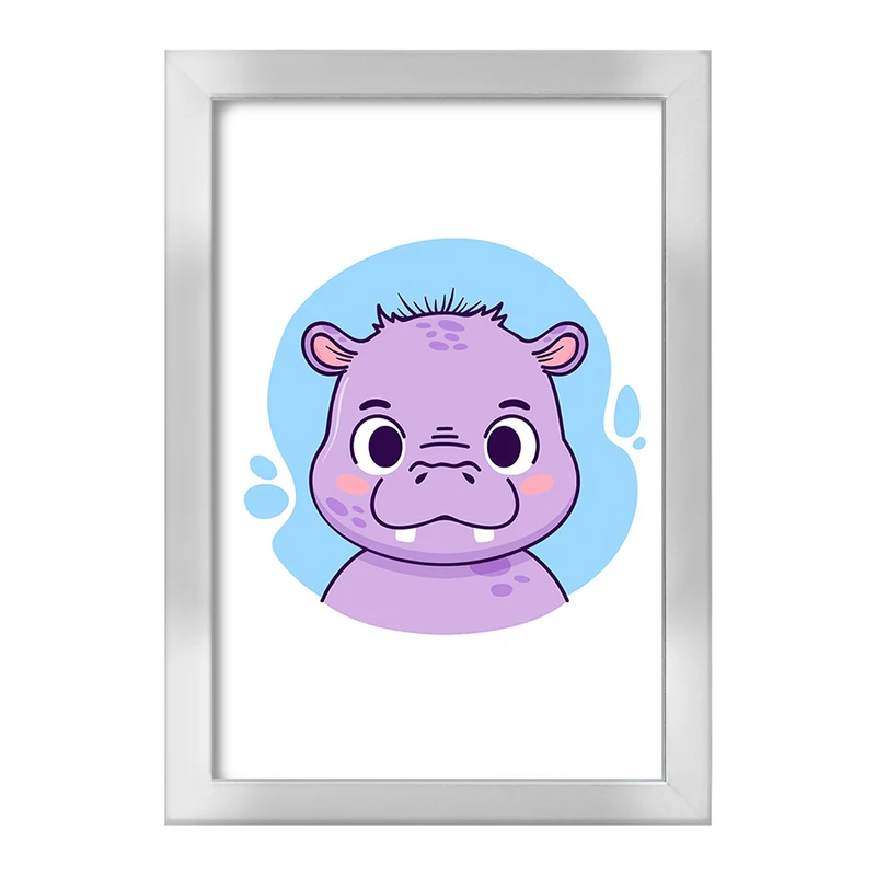 تابلو خندالو طرح اسب آبی حیوانات بامزه کد 37144