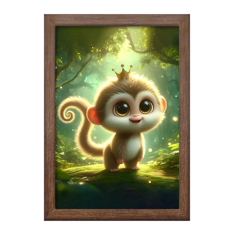 تابلو خندالو طرح میمون بامزه کد F6078