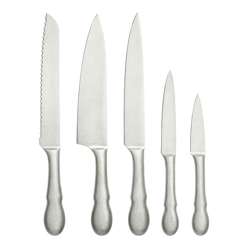 سرویس چاقو آشپزخانه 5 پارچه برندنی مدل آنتیکی سافوری کد 52015