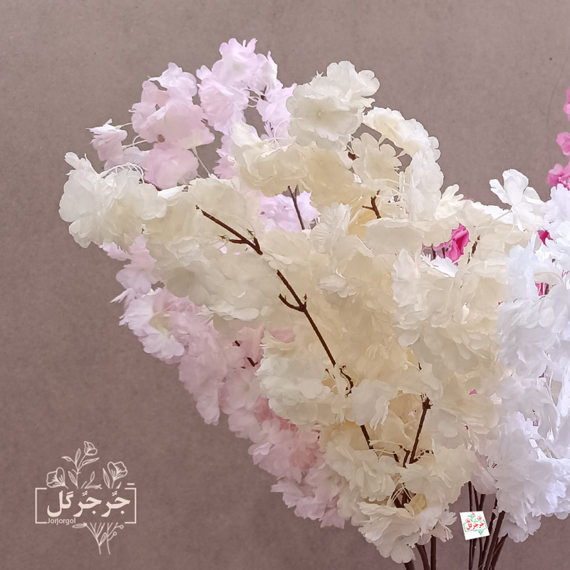 گل مصنوعی جُرجُرگل مدل شاخه شکوفه گیلاس بسته دو عددی گل مصنوعی جُرجُرگل مدل شاخه شکوفه گیلاس بسته دو عددی