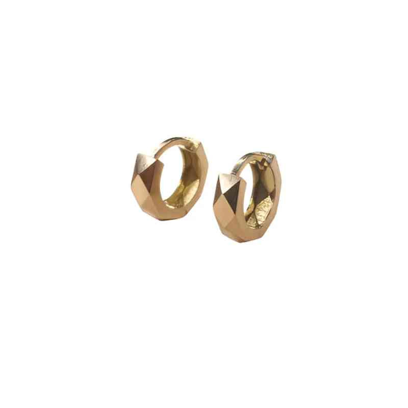 گوشواره حلقه‌ای طلا 18 عیار زنانه گالری طلای عیاره مدل امگا 03  - 10