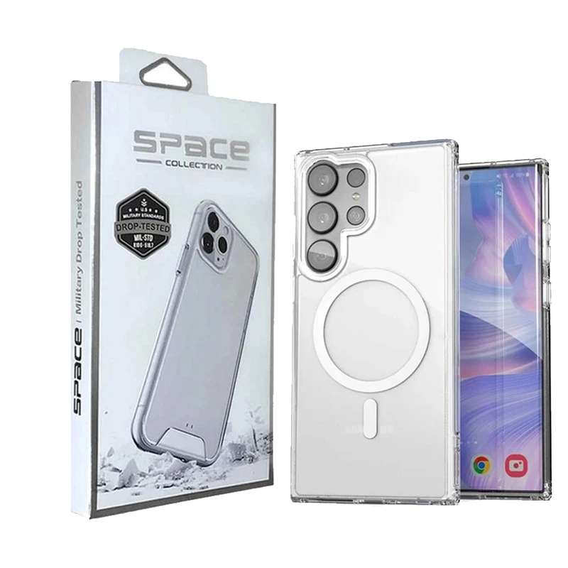 کاور اسپیس مدل مگ سیف طرح Magsafe مناسب برای گوشی موبایل سامسونگ Galaxy S24 Ultra