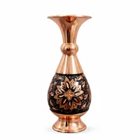 گلدان مسی مدل&nbsp;صراحی&nbsp;الماس تراش کد 16