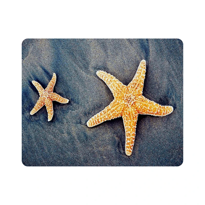 ماوس پد اطلس آبی طرح شن و صدف مدل T7397