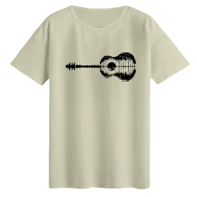 تی‌شرت لانگ آستین کوتاه زنانه مدل گیتار