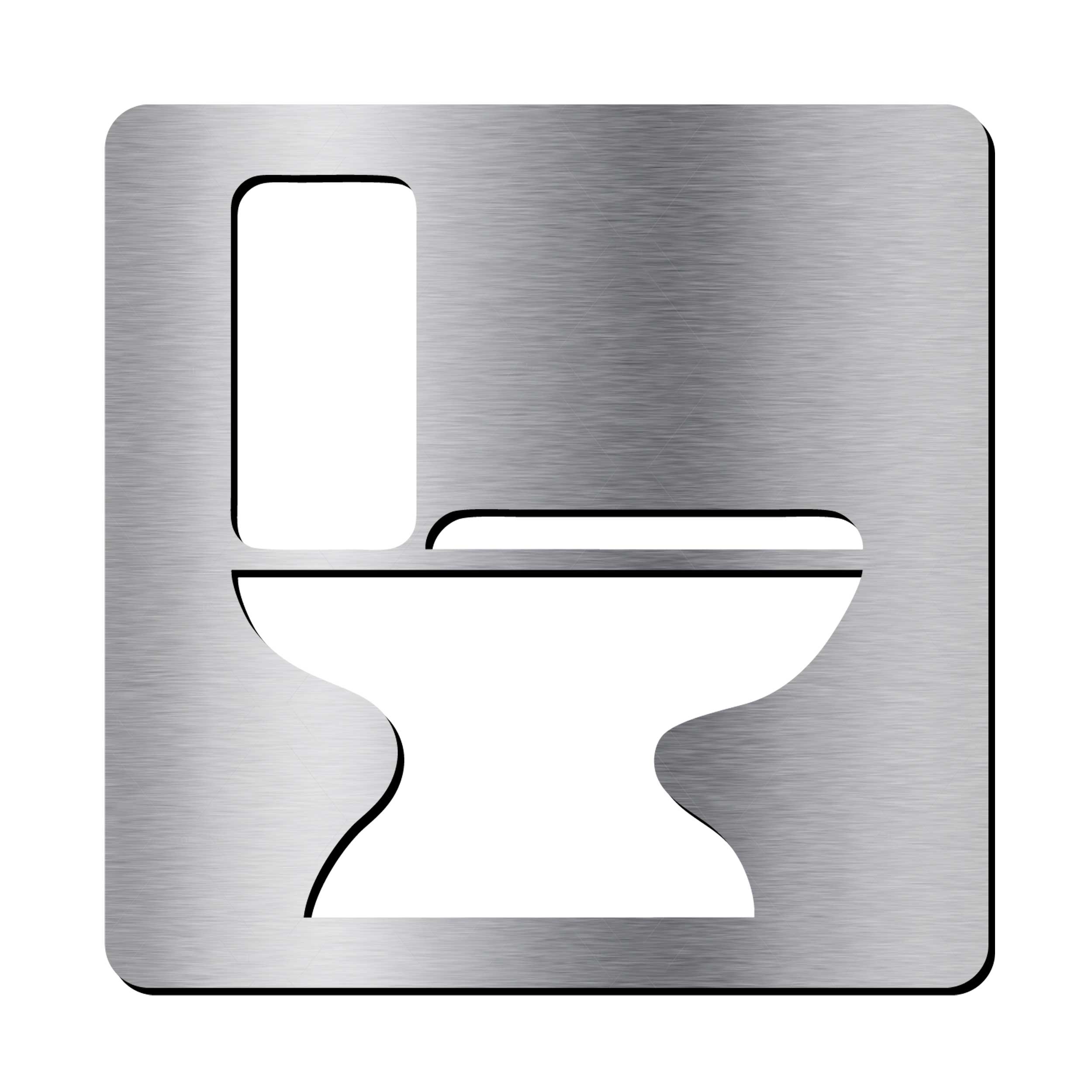 تابلو نشانگر آژنگ طرح توالت فرنگی کد ICON- F-031 