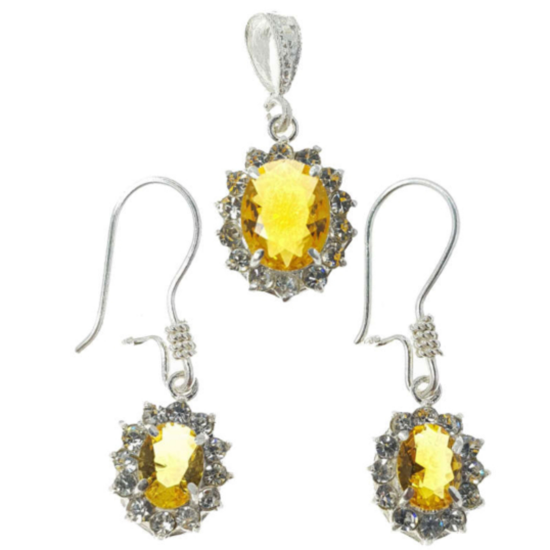 نیم ست نقره زنانه مدل gv02