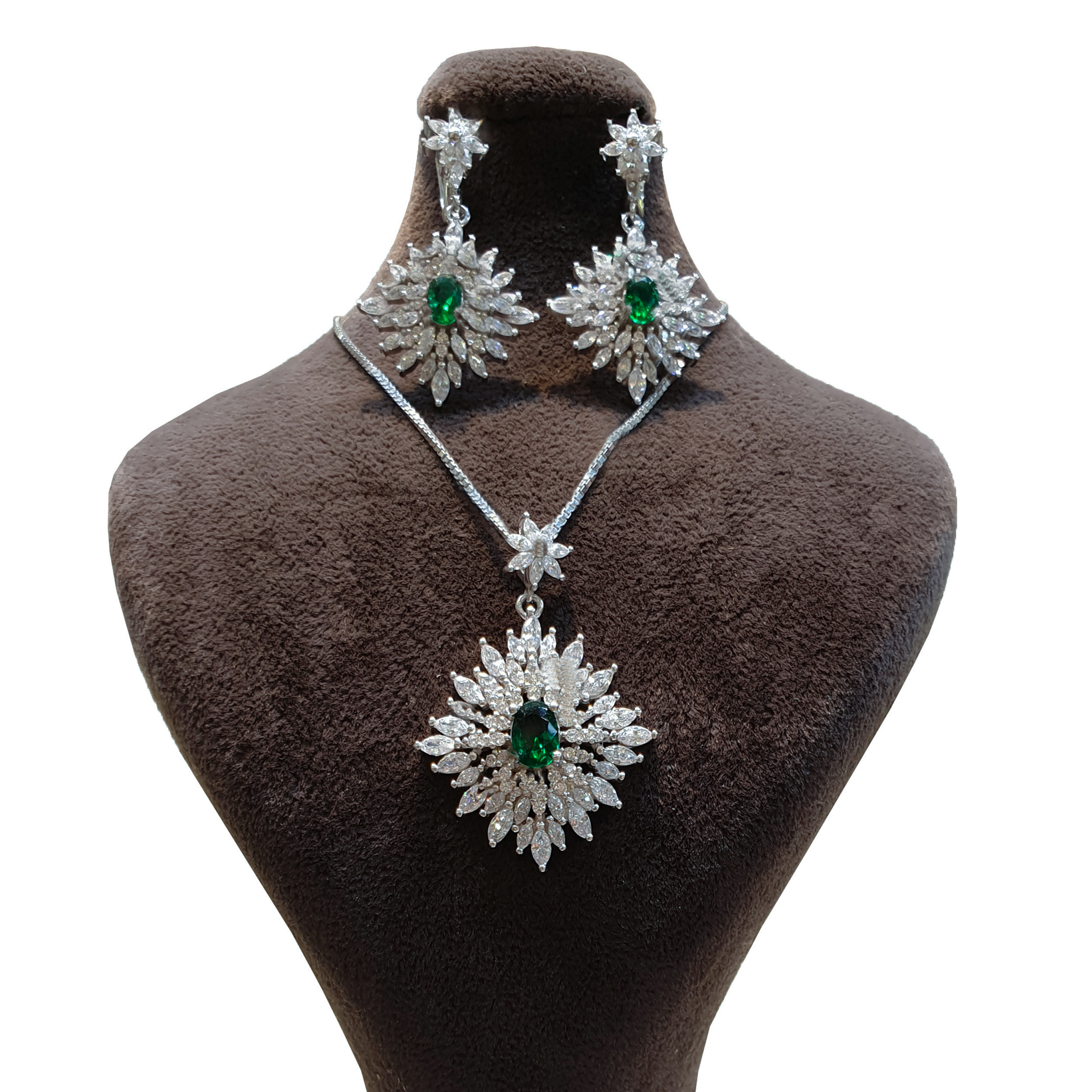 نیم ست نقره زنانه مدل svr100