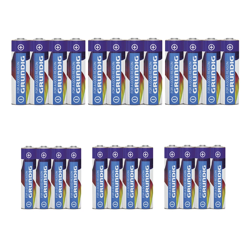 باتری قلمی و نیم قلمی گروندیگ مدل G2-Plus بسته 24 عددی