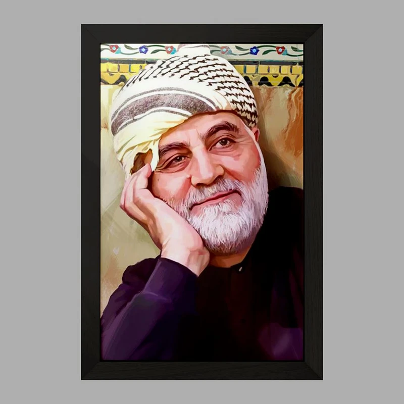 تابلو خندالو مدل سردار قاسم سلیمانی  کد 12598