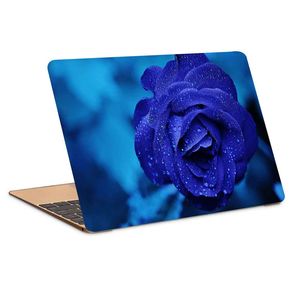 نقد و بررسی استیکر لپ تاپ طرح blue rose bud drops flower کد P-658مناسب برای لپ تاپ 15.6 اینچ توسط خریداران