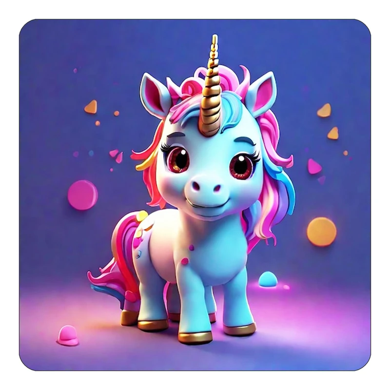 مگنت کاکتی طرح اسب تک شاخ و یونیکورن مدل mp30843