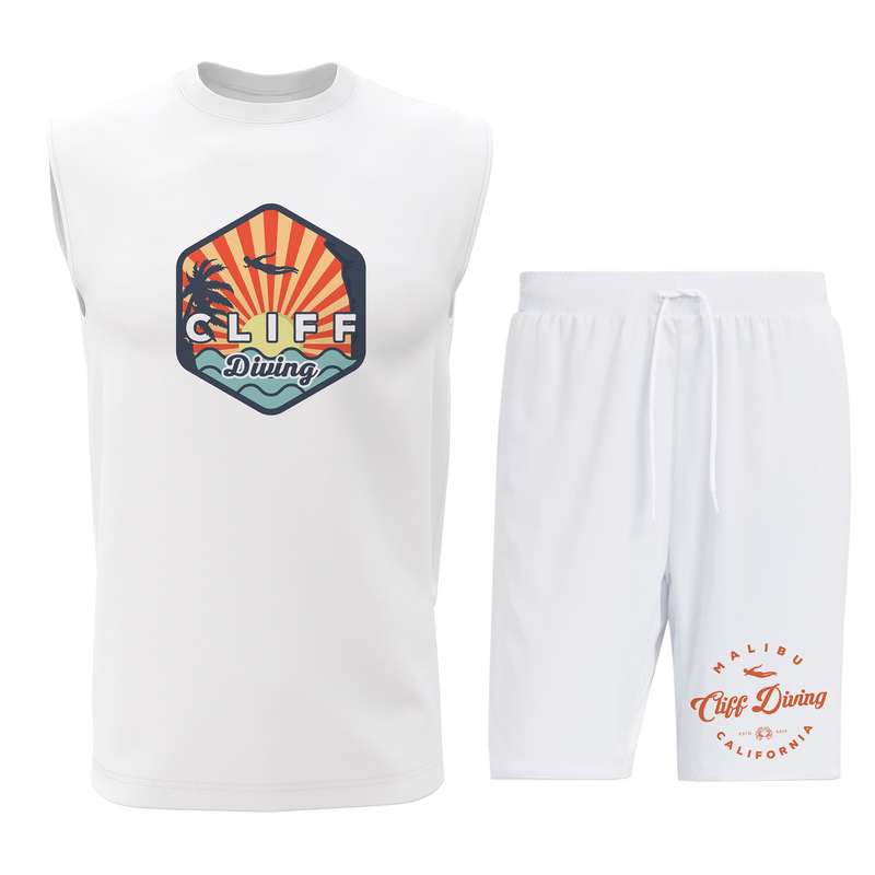 ست تاپ و شلوارک مردانه مدل C118W