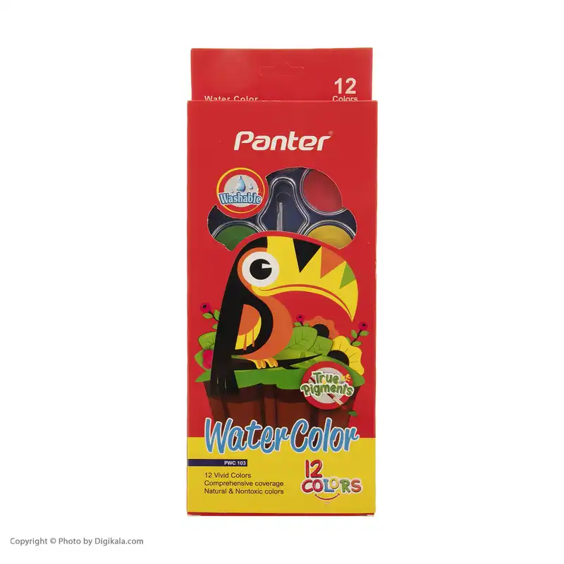 آبرنگ 12 رنگ پنتر مدل PWC 103