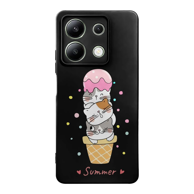 کاور قاب گارد طرح گربه کد s11307 مناسب برای گوشی موبایل شیائومی Redmi Note 13 4G