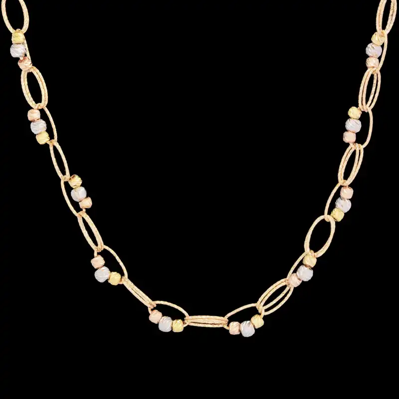 گردنبند طلا 18 عیار زنانه طلای مستجابی کد A45