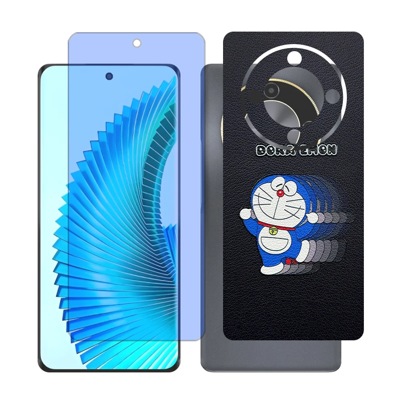 محافظ صفحه نمایش آنتی بلو گلس مدل Together مناسب برای گوشی موبایل آنر X9b به همراه برچسب پوششی پشت گوشی