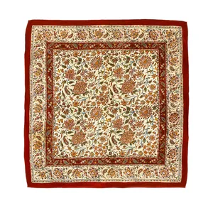 رومیزی قلمکار طرح گل انار کد 37