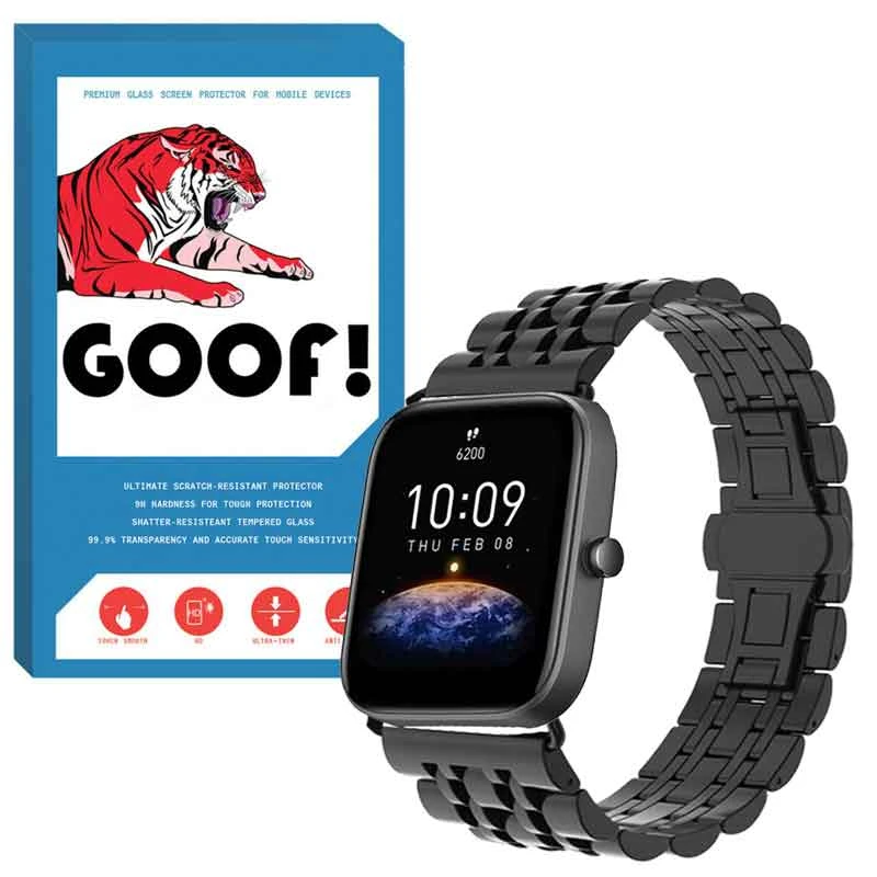 بند گوف مدل rlx-01 مناسب برای ساعت هوشمند آمیزفیت BIP 3 / BIP 3 Pro / GTS 4 mini / GTS 3