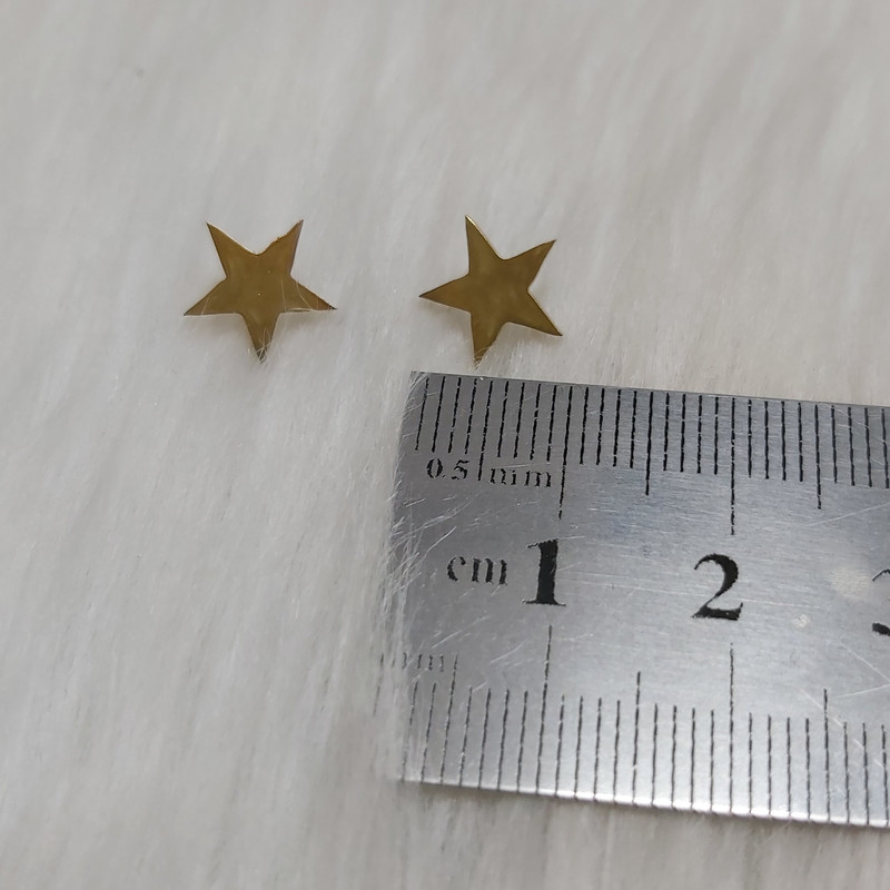 گوشواره زنانه مدل میخی طرح لارج ستاره کد sta111large