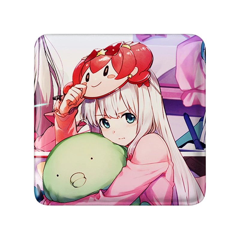 مگنت خندالو طرح ساگیری انیمه ارومانگا سنسی Eromanga Sensei  مدل مربعی کد 22647