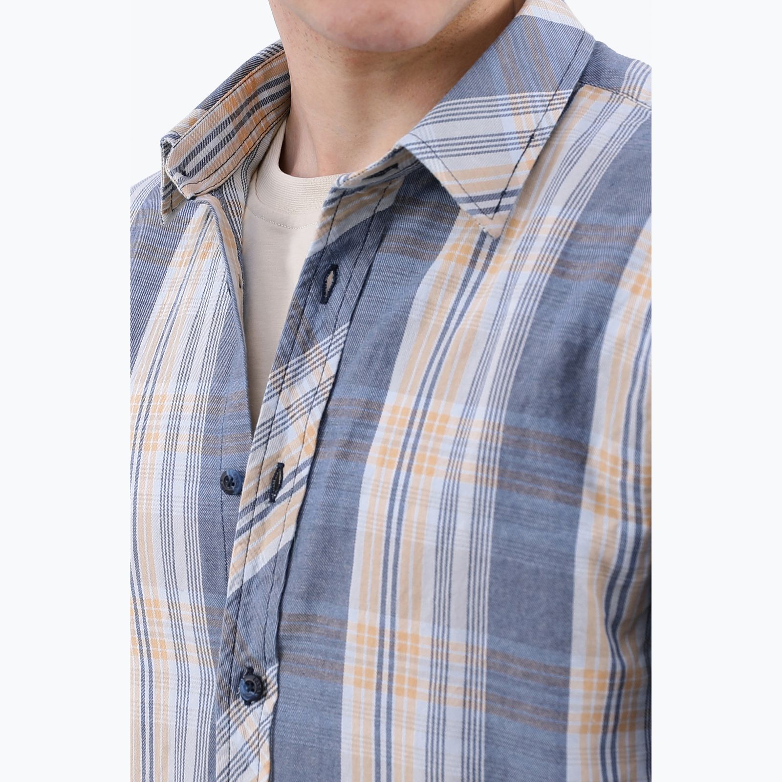 پیراهن آستین بلند مردانه پاتن جامه مدل رگولار 102721020321296  -  - 8