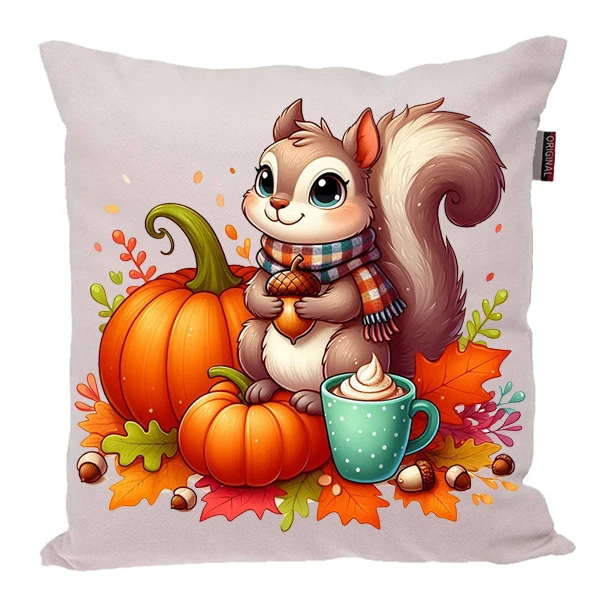 کوسن پاد آفرین مدل پاییز طرح سنجاب کد PK40211