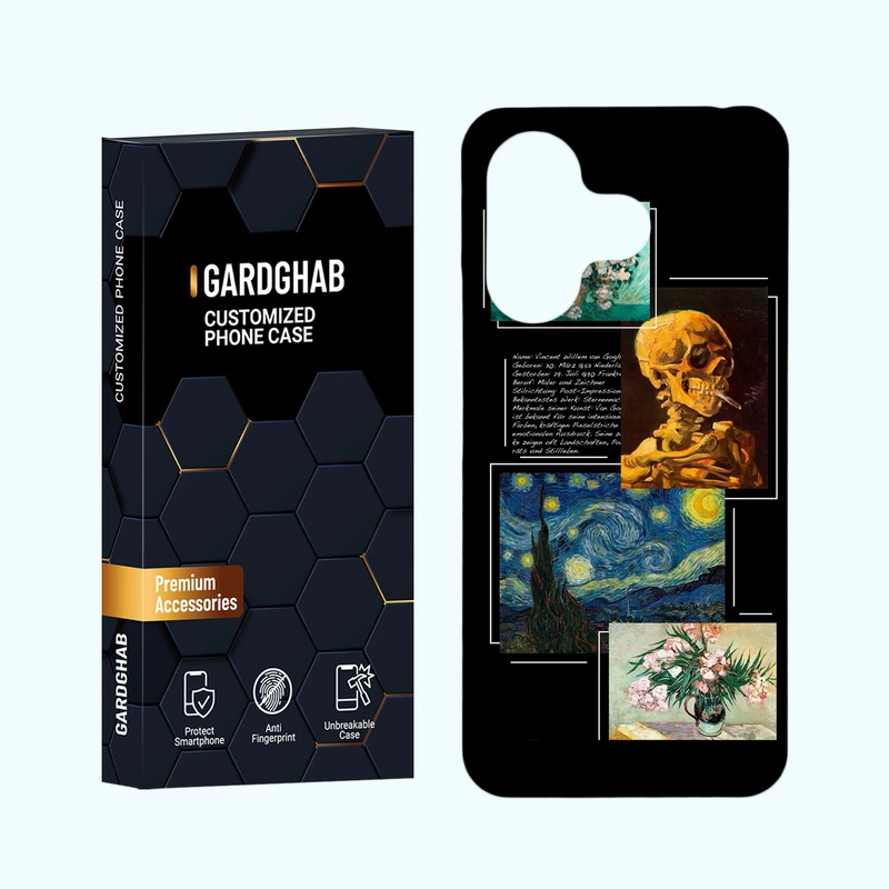 کاور گارد قاب مدل هنری مناسب برای گوشی موبایل شیائومی Redmi 13 4G / 5G