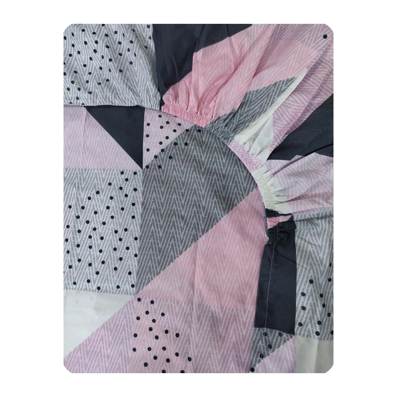 ملحفه پانیذ پود مدل چهل تکه کد A106-1 یک نفره سایز 120x200 سانتی متر